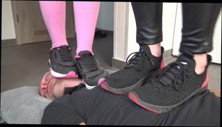 Video 1607939874: femdom double, femdom face trample, blondie double, double headed