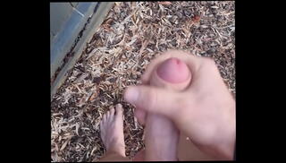 Video 1376047315: pov masturbation cumshot, outdoor pov, jerking outside