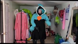 Video 1619906903: latex fetish bondage, sissy solo masturbation, solo amateur trans, solo masturbation toy, ball gag, sissy cosplay