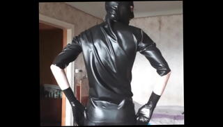 Video 872775035: latex solo, latex boy, latex shorts