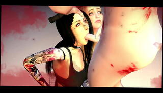 Video 1450389625: kira noir, mia malkova, roxy reynolds, 3d cartoon monster, 3d toons, 3d vampire