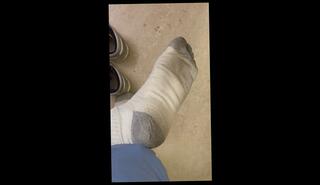 Video 1653640163: fetish feet socks, amateur feet, white socks feet