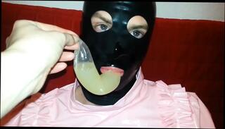 Video 116045201: latex condom, condom bukkake, cum filled condom, condom cumshot, gay condom, condom mask, latex man, sissy, semen, trans