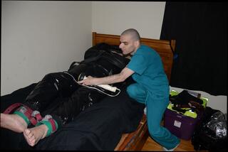 Video 1606046231: bdsm bondage fetish, bdsm gay bondage, strapping boy, leather straps, american fetish, bondage hd, good vibes, vibe time