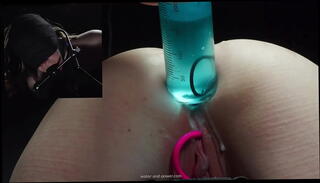 Video 1592125645: inflatable gag, gagging submissive, bdsm submissive, belly inflation