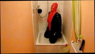 Video 1562528501: slave punishment, punishes nasty, german big saggy tits, big natural saggy tits, mature big saggy tits, latex tits, latex shower, naughty latex, nasty straight
