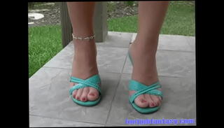 Video 57485655: fetish feet pantyhose, milf feet fetish, milf amateur fetish, pantyhose model, tan pantyhose heels