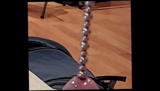 Video 1665322725: sounding urethral cock, beads cock