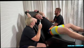 Video 1618592595: bdsm bondage fetish, bdsm gay bondage, gay feet fetish, feet tickling fetish, chubby bondage, chubby threesome, gay chubby bear, chubby toying, chubby tattooed, force