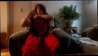 Video 124542301: crossdresser rides, gay crossdresser, crossdresser dress, red riding, rides man, riding hd