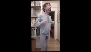 Video 1656319823: wide open, solo gagging, solo nipple play, punishment amateur, amateur solo male, french solo, slave