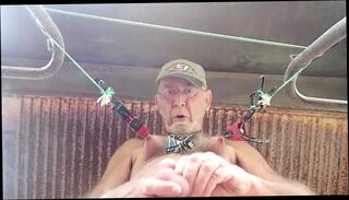 Video 1597555521: bdsm solo, gay bdsm, public bdsm outdoor, hd bdsm, nipple stretching