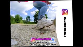 Video 1577220913: girl feet foot, teen solo feet, solo female feet, amateur teen girl solo, giantess foot crush, trampling foot, foot bear, virtual foot, 3d, dirty girl, dirty shoes
