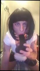 Video 289799801: sissy crossdresser masturbates, amateur sissy crossdresser, gay sissy crossdresser, crossdresser sex toy, gay man sissy, dildo wank, dildo licking, bukkake star, newbie