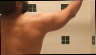 Video 1571131891: naked washing, naked shower, gay shower, haired naked