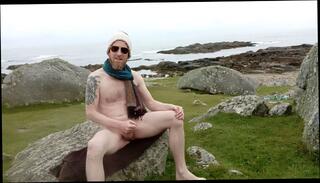 Video 1653588983: big dick solo male, nudist beach, solo male outdoors
