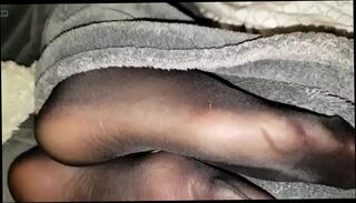 Video 1039902625: nylon pantyhose foot job, nylon feet foot job, feet toes foot job, nylon pantyhose slut, nylon foot soles, sexy nylon soles