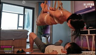 Video 1513160401: bdsm bondage fetish, hogtied bondage, hogtied feet, asian feet fetish, bondage straight, chinese hogtied