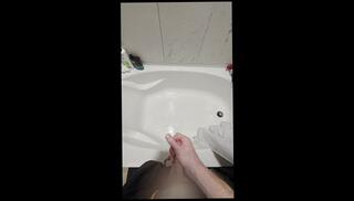 Video 1664481493: pee desperation pissing, solo male pee, pee soaked, amateur pee, bathtub pee