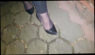Video 1571257071: shemale high heels, outside shemale