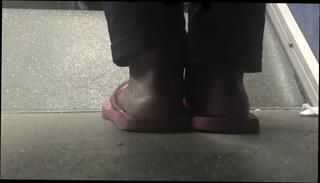 Video 757482304: foot fetish solo, ebony foot fetish, female foot fetish, foot fetish hd, flip flop soles, pink flip flops
