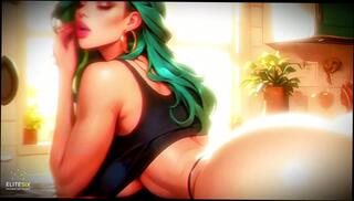 Video 1662719515: 3d, ass big tit slut, big cock tits ass, slut huge cock, huge tits kitchen, slut fantasy, haired slut