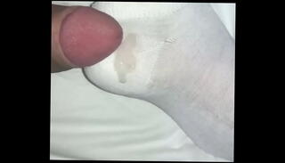 Video 1591566995: solo foot, solo masturbation cum, solo masturbation cumshot, socks foot
