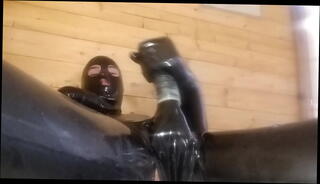 Video 1312831515: latex catsuit, latex wanking