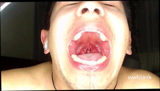 Video 1597042485: kissing fetish, swallow fetish, sucking fetish, amateur fetish, spit tongue fetish, mouth tongue fetish, wet mouth fetish, biting fetish, fetish deep, open mouth swallow