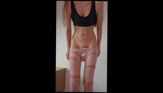 Video 1653781643: solo female nude, amateur solo female, nylon legs, red lingerie solo, red head solo, panties solo, solo college