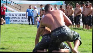 Video 1215724755: oiled gay, oil wrestling, gay sport