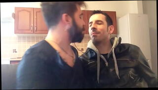Video 1222741265: gay kissing, gay leather