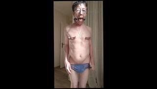 Video 1664626913: gag nipple clamps, solo gagging, solo gay amateur, gag boy, gagged toyed, solo gay male, pretty solo, butt spanked, spanking time