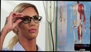 Video 1386326285: doctor joi, cfnm wanking, uniformed doctor, beautiful doctor, stockings joi, tattooed british babe