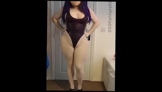 Video 1577243223: latex solo, solo amateur trans, cosplay latex, heels latex