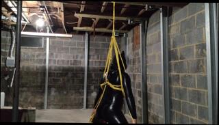 Video 1618336723: latex fetish bondage, catsuit bondage, solo bondage, solo amateur toys, solo amateur cum, bondage cumshot, solo male toy, self bondage, 60fps amateur