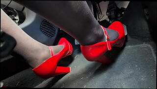 Video 1617200045: nylon pump, fetish pump, girl pumped, high heels pumps, pump shoes, nylons red heels, pumping car, pumped redhead