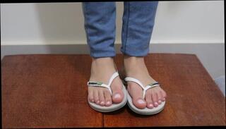 Video 931331403: foot domination feet, feet slave foot, flip flop foot job, flip flops shoejob, foot domination trample, flip flops cock trample, flip flop cock crush, amateur foot job, goddess