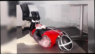 Video 1665733581: shemale bondage bdsm, crossdresser bound, latex crossdresser, mature crossdresser solo, blonde shemale solo, latex high heel boots, high heels crossdressing stockings, masked crossdresser, fishnet stockings latex, crossdresser corset, crossdresser tied, latex hd, hogtied