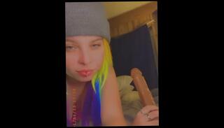 Video 1623771823: solo amateur dildoing, solo blowjob dildo, solo female dildo, headed dildo
