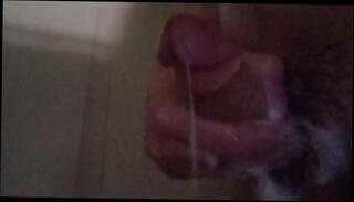 Video 1597604655: stroking cumshot, shower cumshot