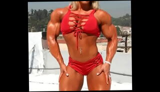 Video 1355475595: sexy muscle babes, hot sexy pretty babe, sexy pretty blonde babe, sexy female muscle, sexy female bodybuilder