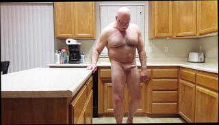 Video 1623366525: stripping naked, kitchen strip