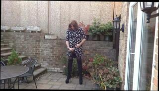 Video 276616301: crossdresser butt plugged, amateur butt plug, gay butt plug, butt plug masturbation, butt plug outdoor, plug wank, crossdresser boots, plug hd, thigh boots