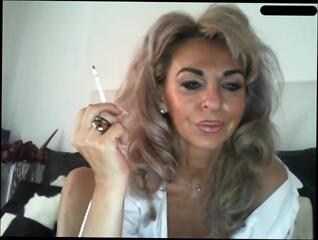 Video 1054196804: smoking solo, mature solo female, smoking bitch