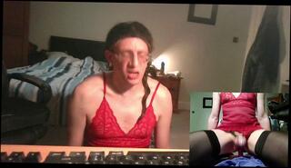 Video 1664544913: cage riding dildo, crossdresser solo anal, amateur crossdresser solo, trans solo anal, webcam dildo ride, british crossdresser