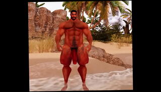 Video 1618356295: foot ball hunk, naked foot ball, private foot, beach foot, muscle foot