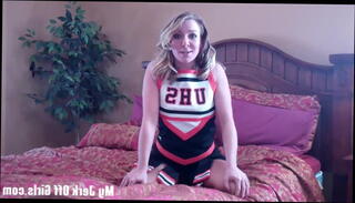 Video 1224020701: perv caught, caught jerking, cheerleader jerks, girl caught, caught straight, cheerleader locker, dick jerking, shower jerk