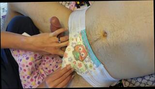 Video 373441304: cloth diaper, boy cums hands, amateur handjob, boy hand job, boys pants, boy jacking, babysitter handjob