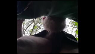 Video 1595478665: gay blowjob cum swallow, sucking cum swallow, cum swallowing outdoor, mature cum swallow